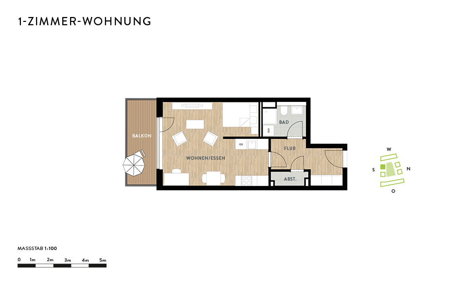 Attraktive 1-Zimmer-Wohnung in Dresden